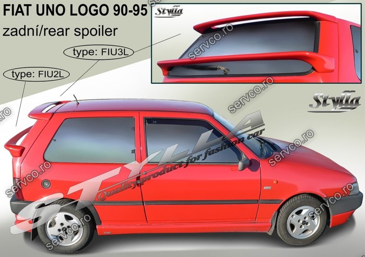 Eleron tuning sport portbagaj haion Fiat Uno Logo 1989-2000 v2