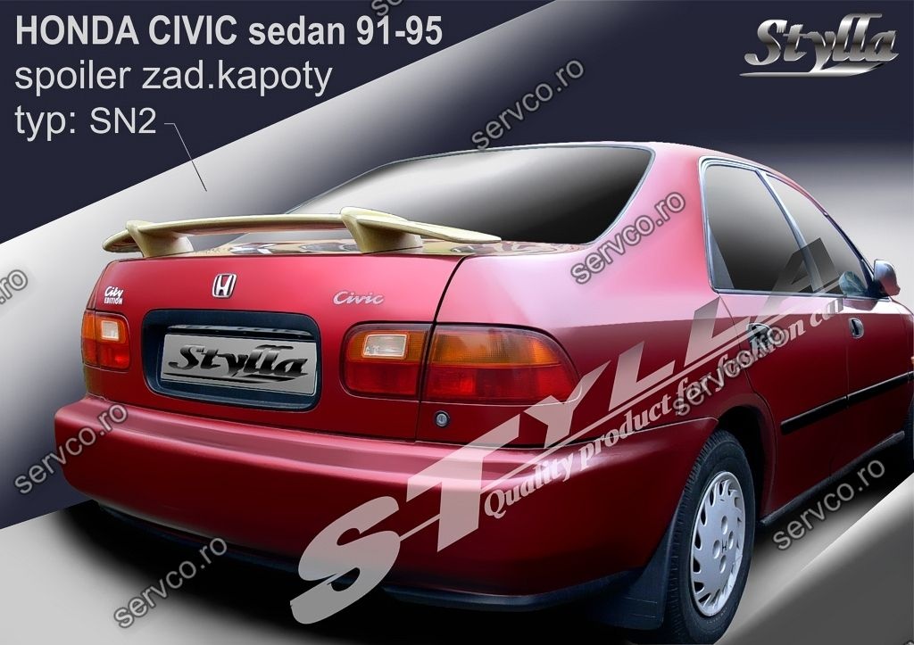 Eleron tuning sport portbagaj Honda Civic MK5 Sedan 1991-1995 v3