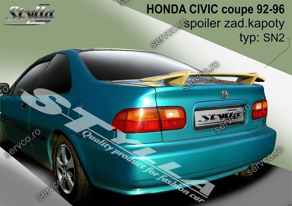 Eleron tuning sport portbagaj Honda Civic Mk5 Coupe 1992-1996 v1