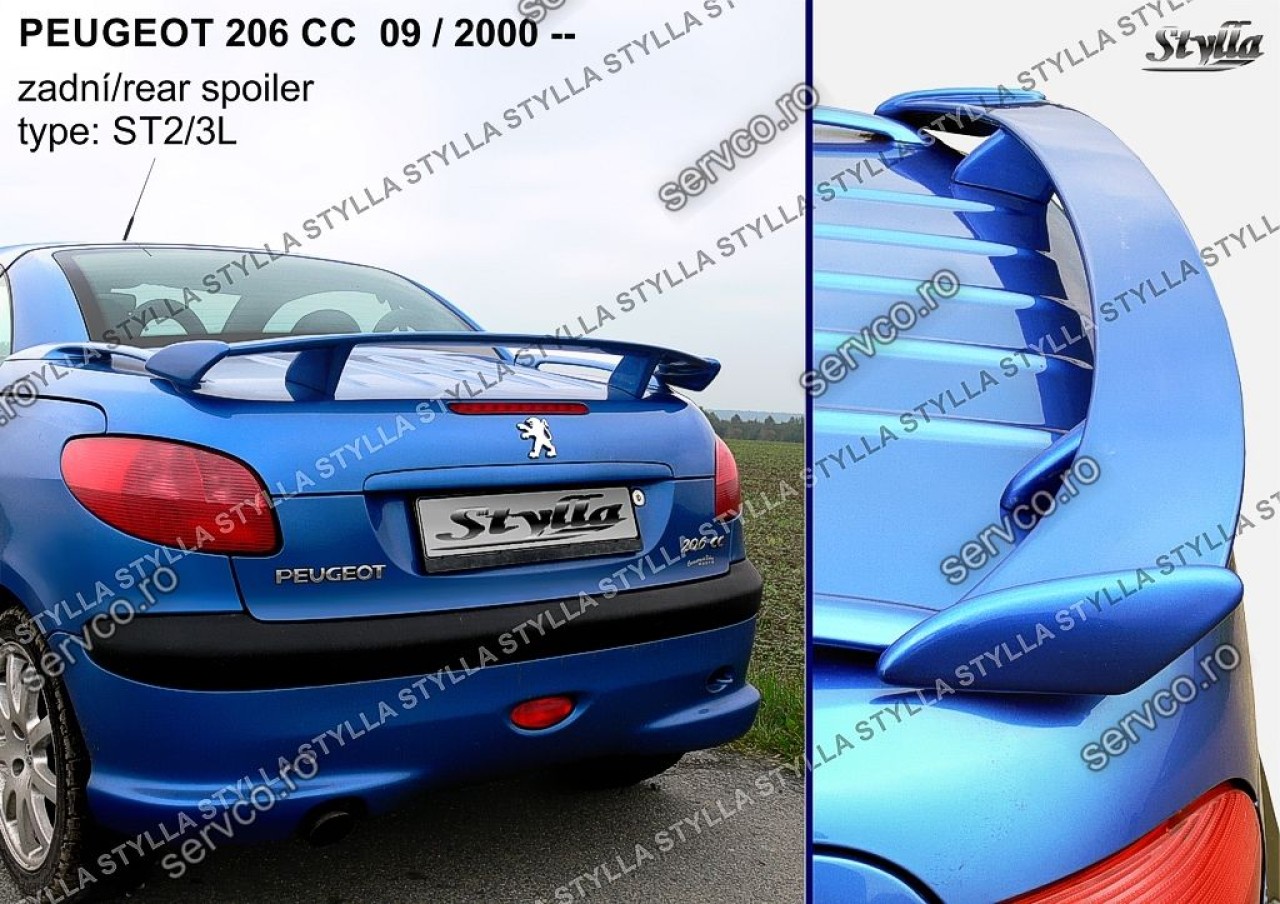 Eleron tuning sport portbagaj Peugeot 206 CC 2000-2008 v4