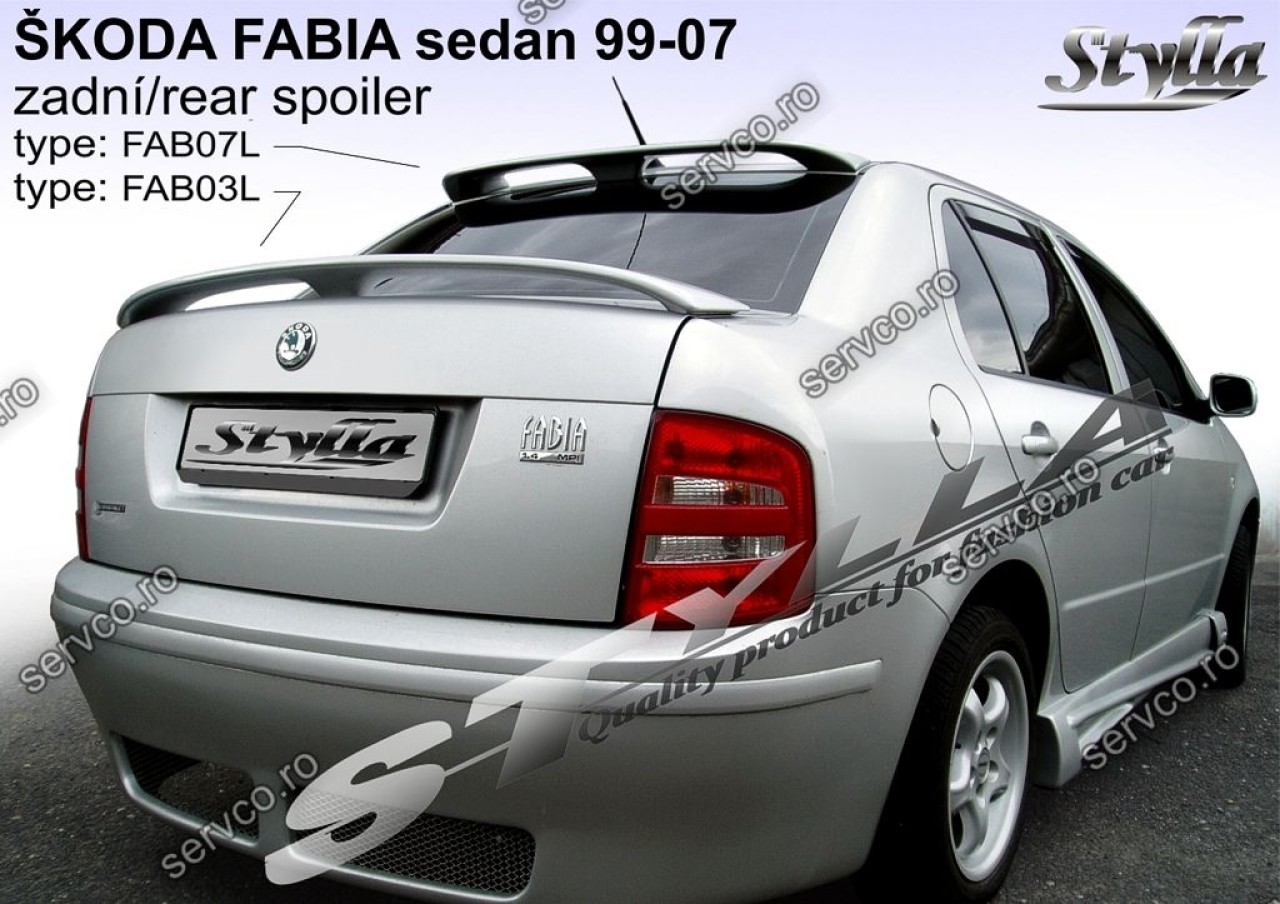 Eleron tuning sport portbagaj Skoda Fabia Mk1 6Y Sedan 1999-2007 v8