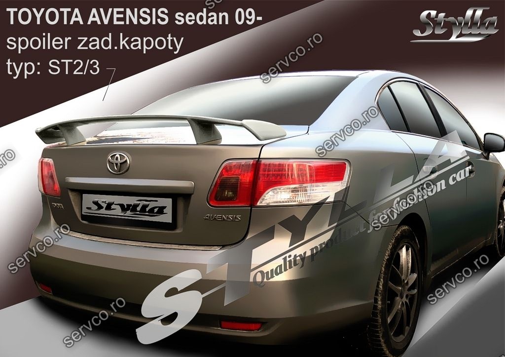 Eleron tuning sport portbagaj Toyota Avensis Mk3 T270 Sedan 2009-2018 v5