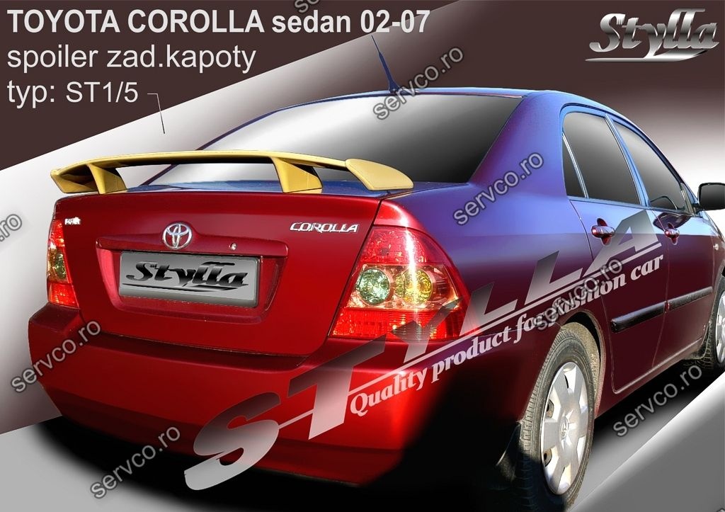 Eleron tuning sport portbagaj Toyota Corrolla E12 E13 Sedan 2002-2007 v5