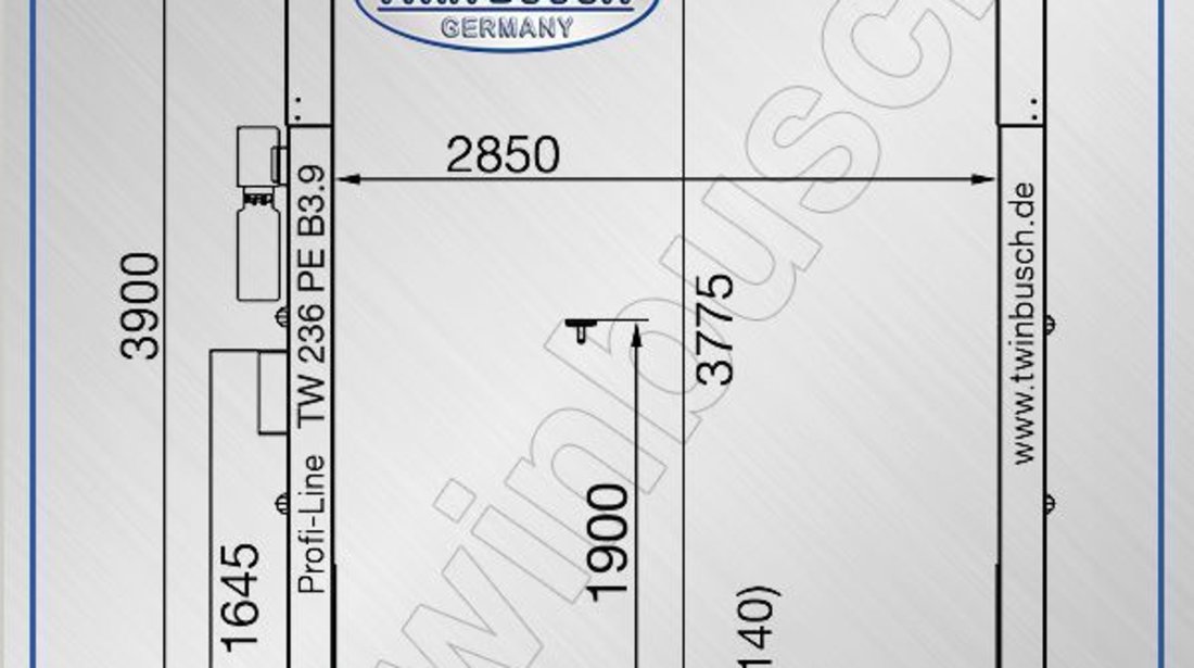 Elevator cu 2 coloane - 3,6 T - traversa pe sus - TW236PE B3.9