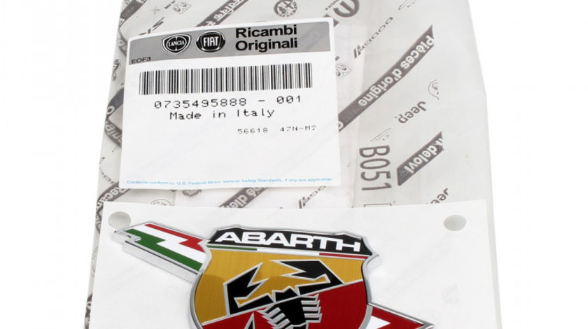 Emblema Aripa Laterala Fata Dreapta Oe Abarth 500, 595, 695 2008→ 735495888