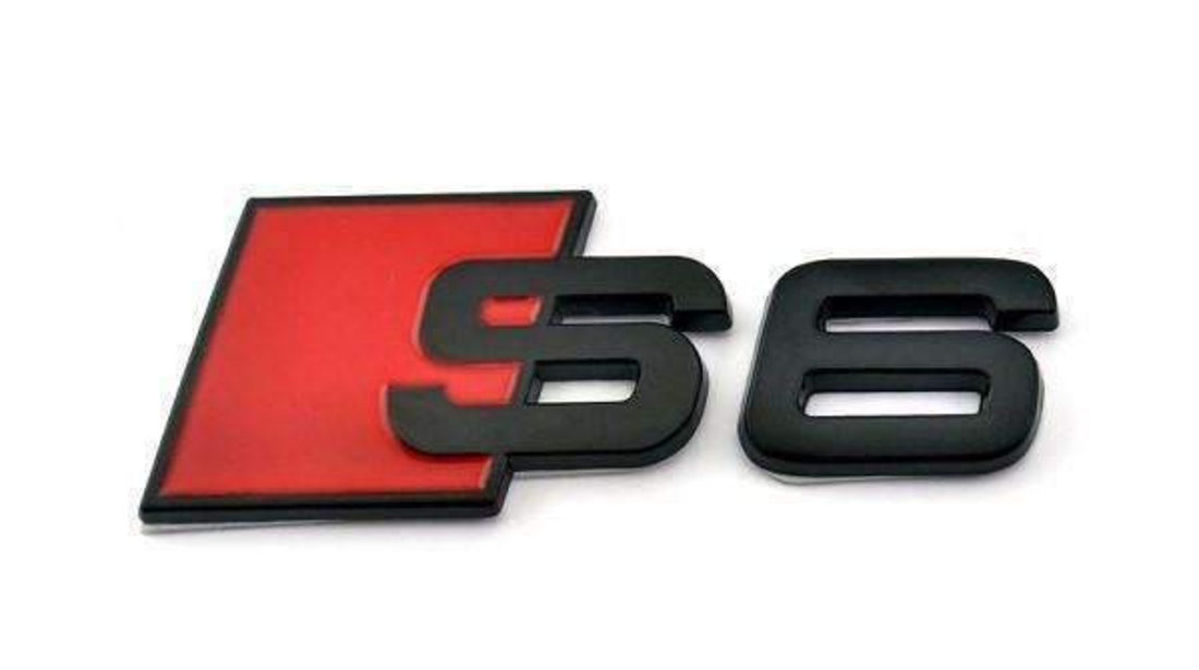 Emblema Audi S6 Negru