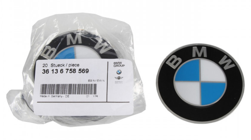 Emblema Autocolant Capac Janta Oe Bmw Seria 3 E30 1982-1992 70MM 36136758569