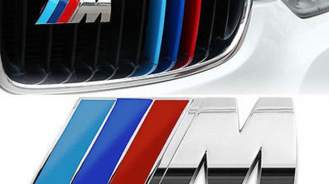 Emblema Bmw M Crom Grila