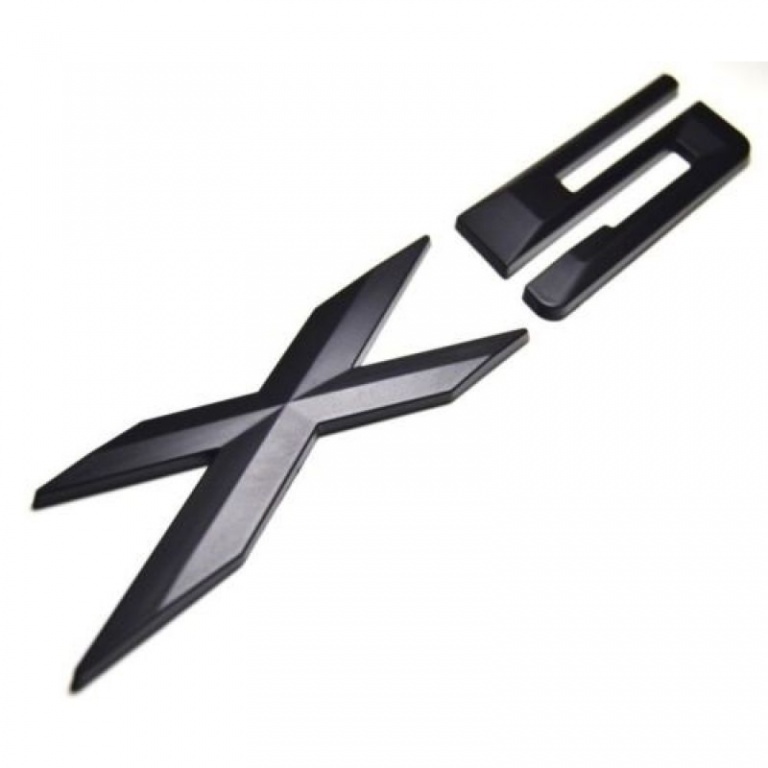 Emblema Bmw X5 Negru Mat