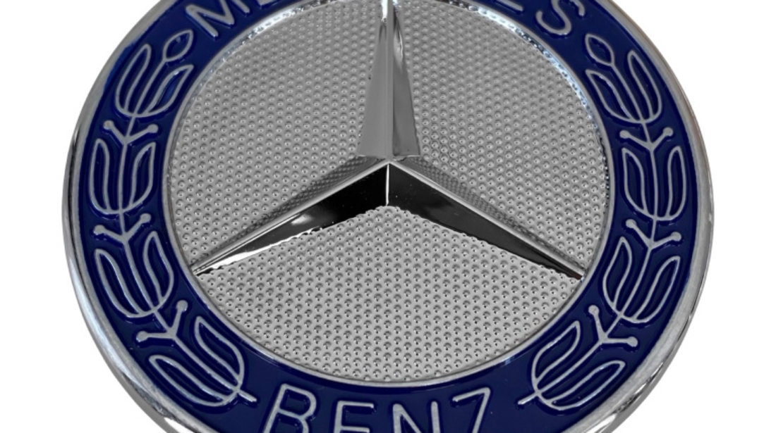 Emblema Capota Am Mercedes-Benz 57MM Albastru EM-BENZ-21
