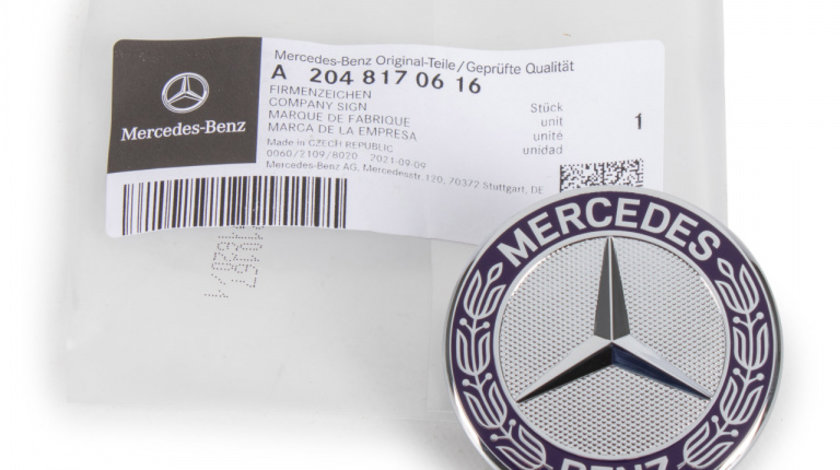 Emblema Capota Fata Oe Mercedes-Benz C-Class C204 2011-2014 Ø 57mm 2048170616