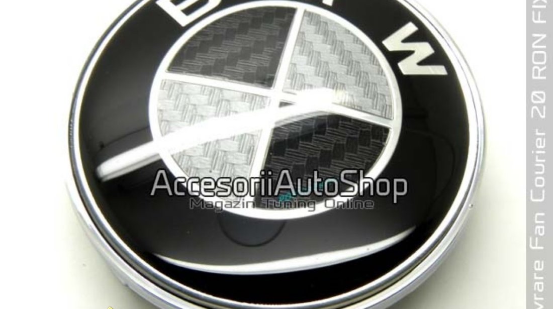 Emblema Capota Portbagaj BMW Carbon Real de la 39 RON