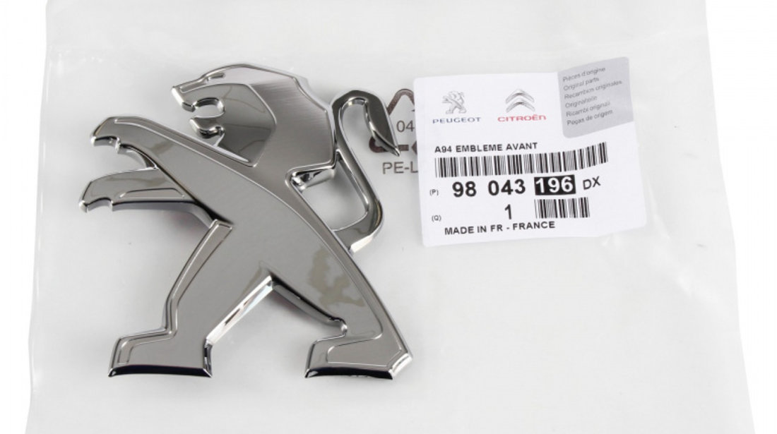 Emblema Grila Radiator Fata Oe Peugeot 2008 1 2013→ 98043196DX