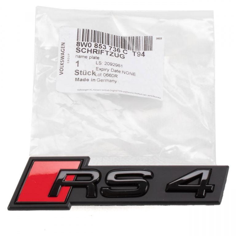 Emblema Grila Radiator Oe Audi RS4 8W0853736CT94