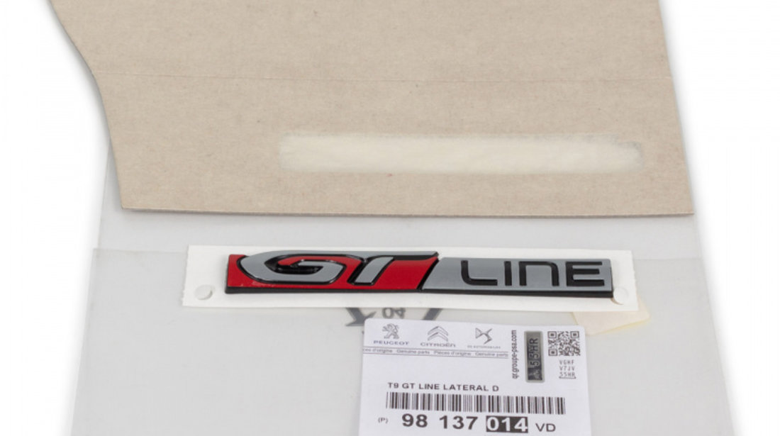 Emblema GT Line Oe Peugeot 308 2 2014→ 98137014VD