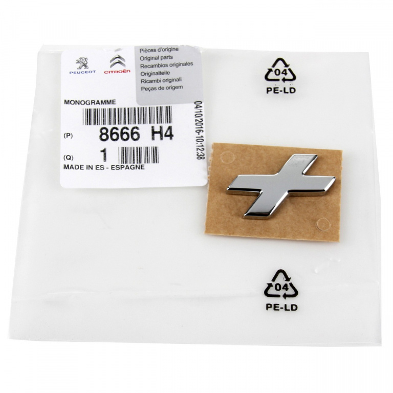 Emblema Haion 206+ Oe Peugeot 206+ 2009-2013 8666.H4