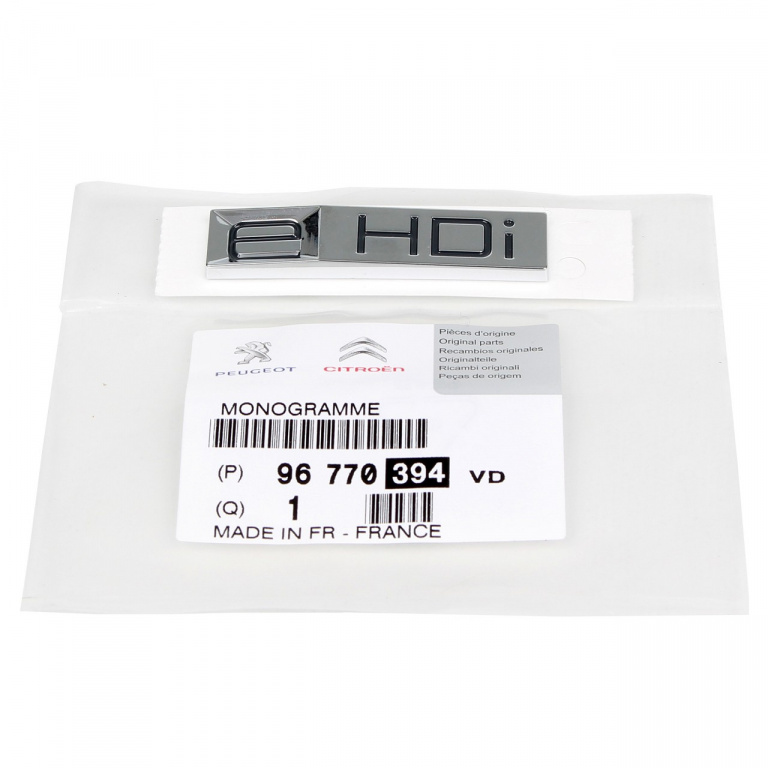 Emblema Haion e HDi Oe Peugeot 208 2012→ 96770394VD