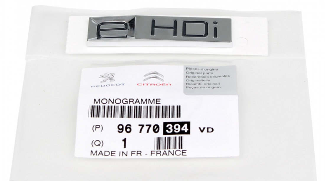 Emblema Haion e HDi Oe Peugeot 208 2012→ 96770394VD