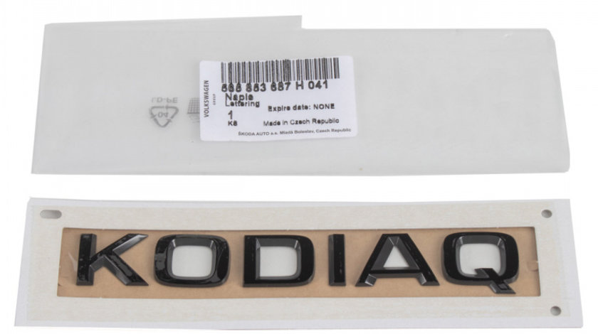 Emblema Haion Kodiaq Oe Skoda Kodiaq NS 2017→ Negru 565853687H041