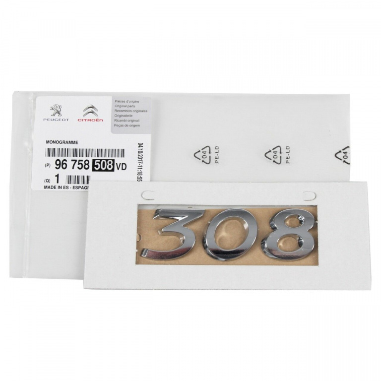Emblema Haion Oe Peugeot 308 1 2007-2016 96758508VD