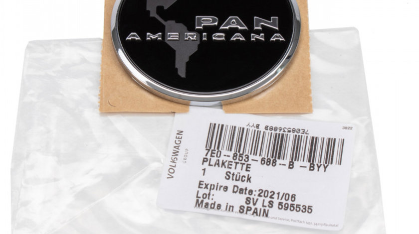 Emblema Haion Pam Americana Oe Volkswagen 7E0853688BBYY