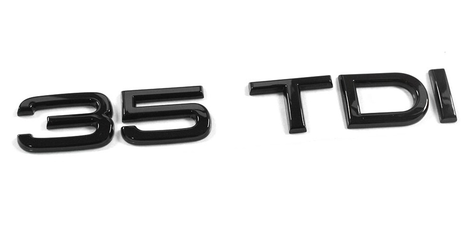 Emblema Haion Spate Oe Audi 35 TDI Tuning Exclusive Black 83A853744BT94
