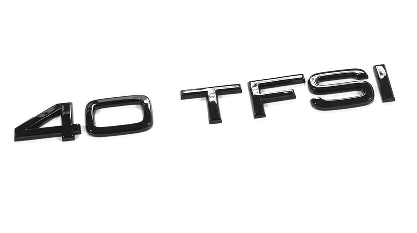 Emblema Haion Spate Oe Audi 40 TFSI Tuning Exclusive Black 83A853744AT94