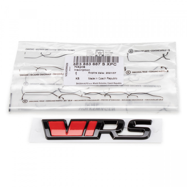 Emblema Haion VRS Oe Skoda 5E3853687SXPC