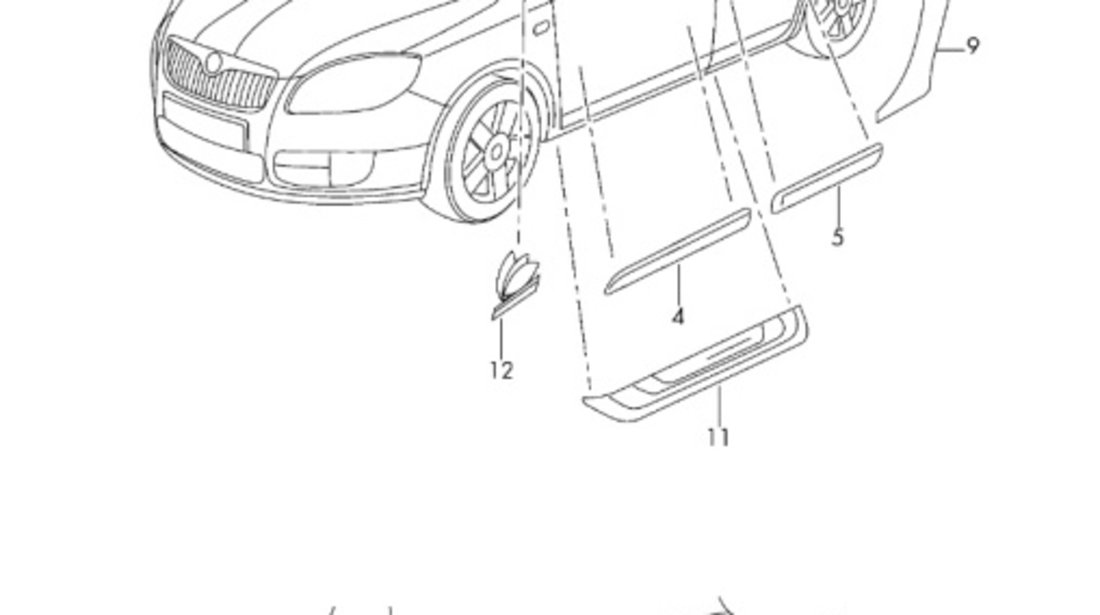 Emblema haionSkoda Octavia (1U) Combi 1999 1.8 Turbo SKODA OCTAVIA [ 1959 - 1971 ] OEM 1U0853621C