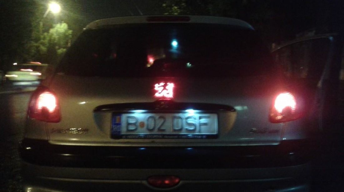 Emblema led portbagaj Peugeot 206/207