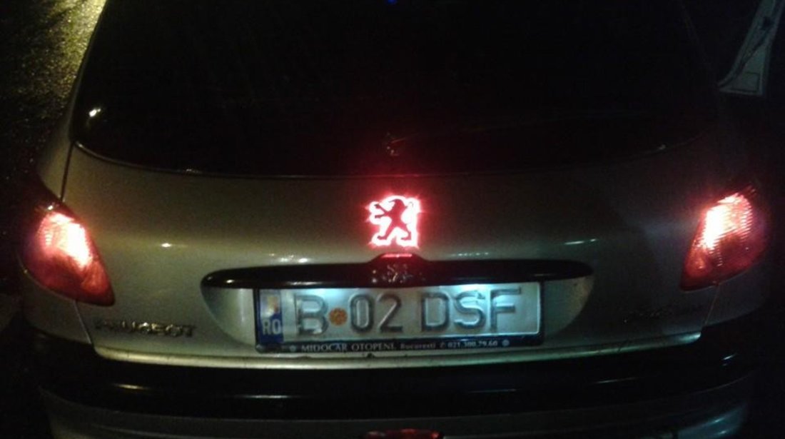 Emblema led portbagaj Peugeot 206/207