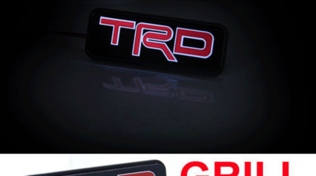 Emblema led TRD grila sigla toyota Camry Hilux Corolla Rav4 yaris
