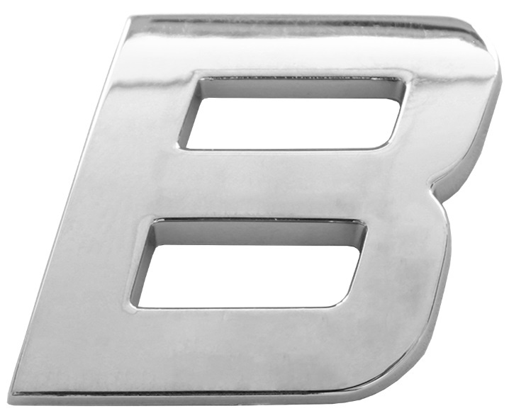 Emblema Litera &quot;B&quot; 26 mm Crom Mega Drive 64394