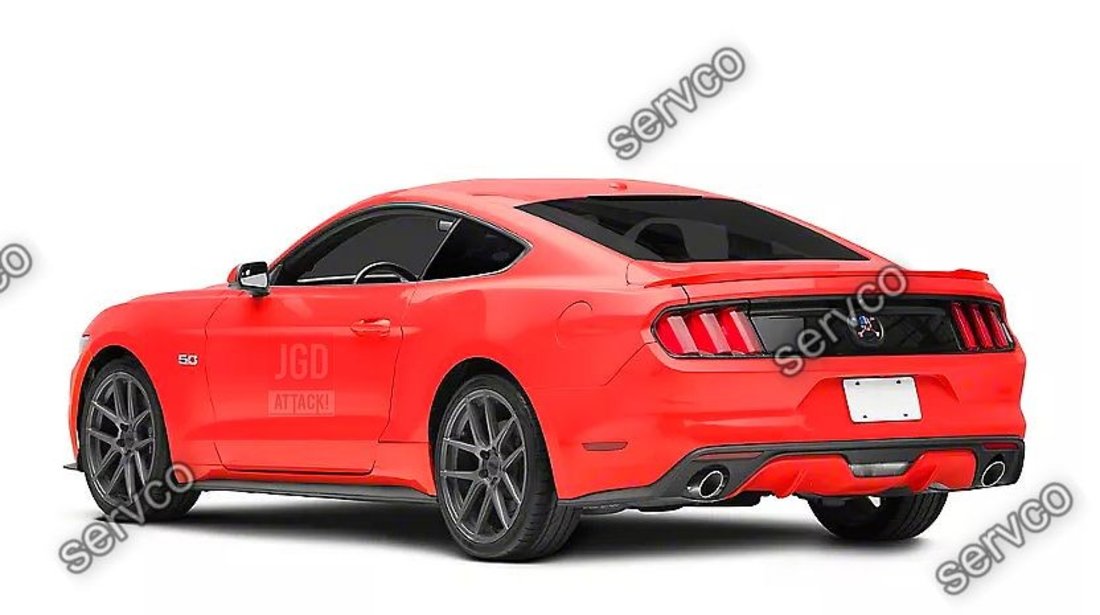 Emblema panou portbagaj bara spate Ford Mustang American Skull 2015-2021 v3