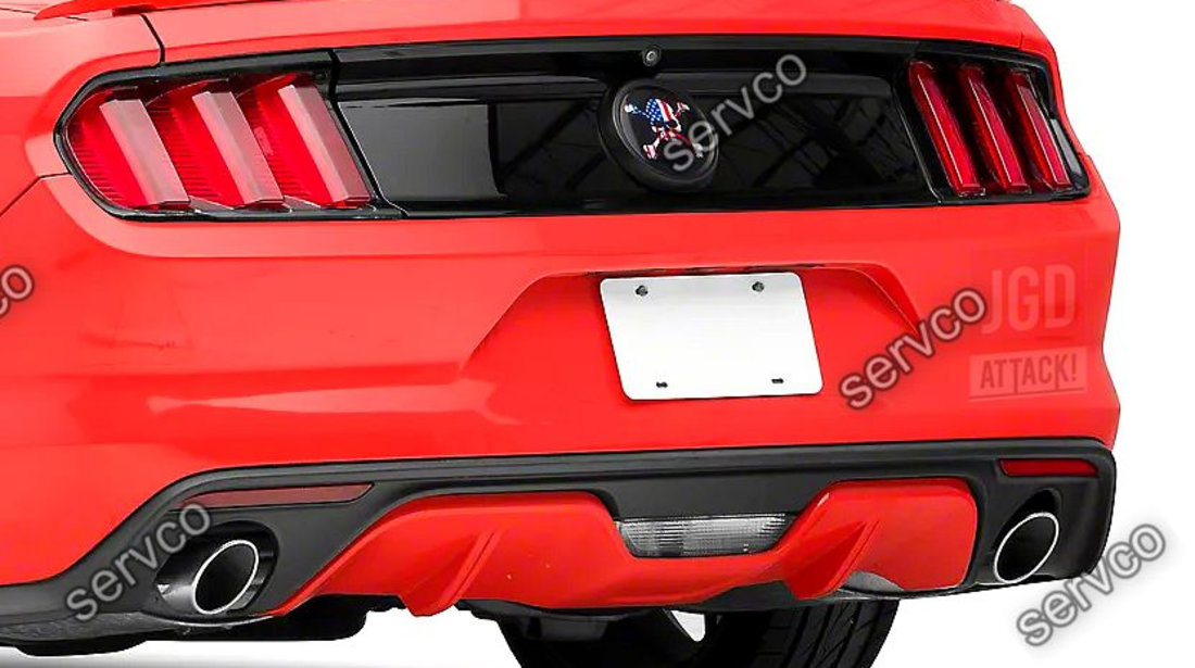 Emblema panou portbagaj bara spate Ford Mustang American Skull 2015-2021 v3