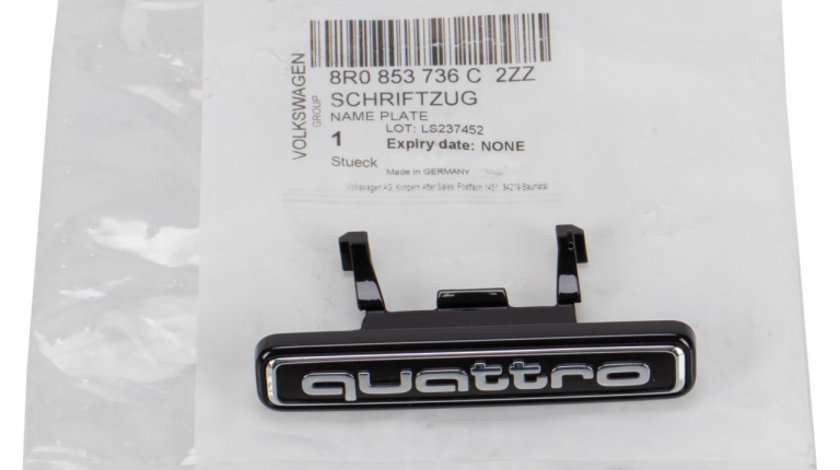 Emblema Quattro Grila Radiator Oe Audi 8R0853736C2ZZ