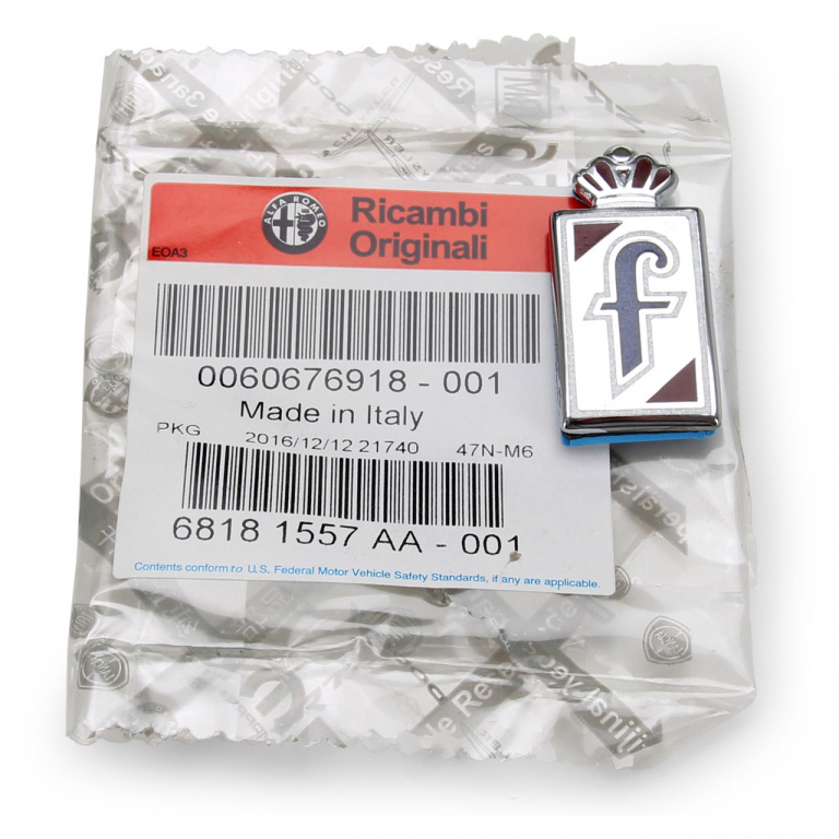 Emblema &quot;F&quot; Pininfarina Oe Alfa Romeo GTV 1995-2005 60676918