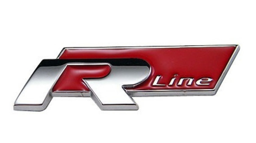 Emblema R-Line Crom Rosu