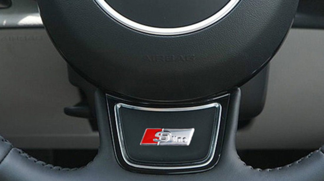Emblema S-line volan metal Refit AUDI Q5 Q7 A1 A3 A4 A5 A6