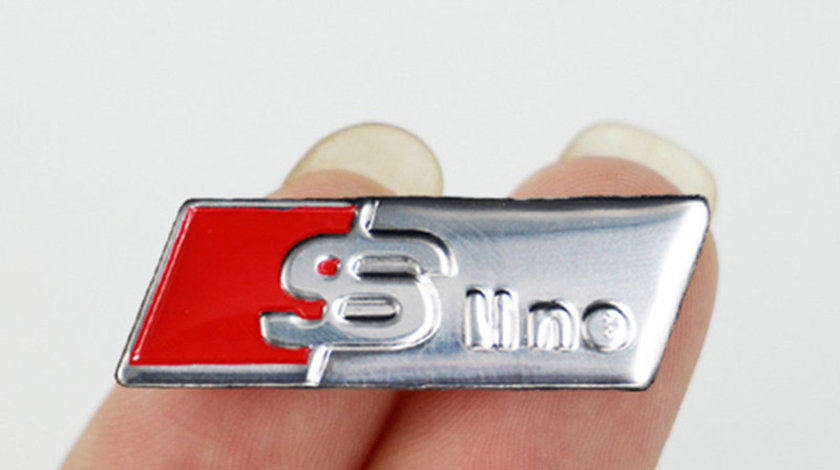 Emblema S-line volan metal Refit AUDI Q5 Q7 A1 A3 A4 A5 A6