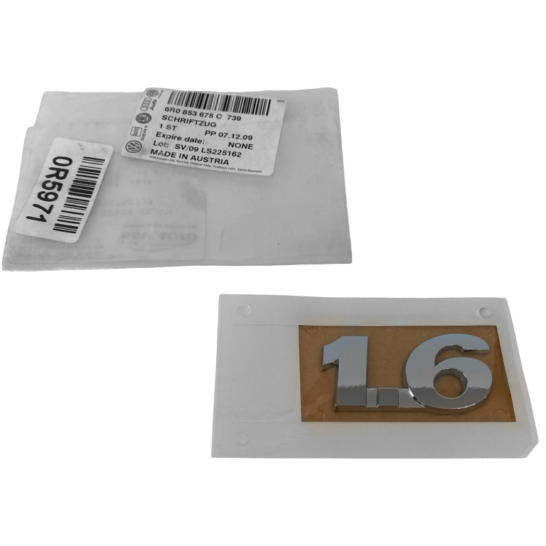 Emblema Spate 1.6 Oe Volkswagen Polo 5 6R 2009-2017 6R0853675C739