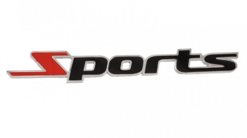Emblema Sports Rosu / Negru