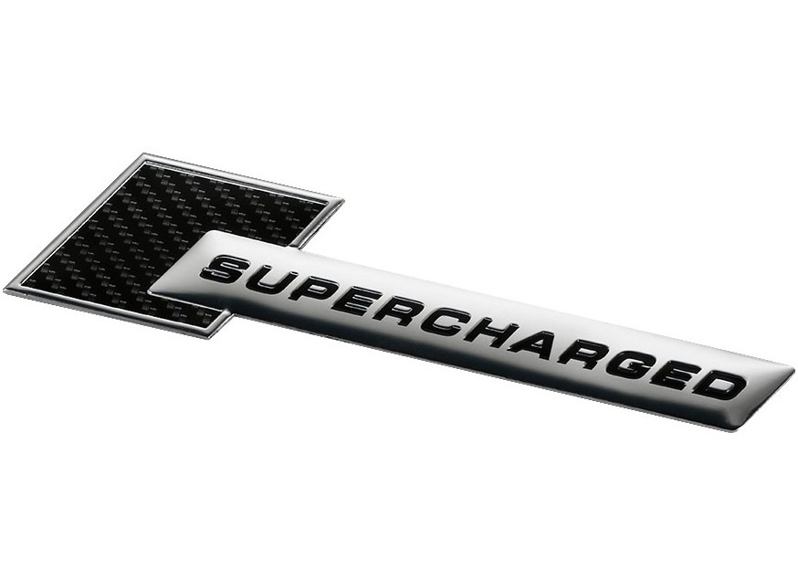 Emblema Supercharged Gri
