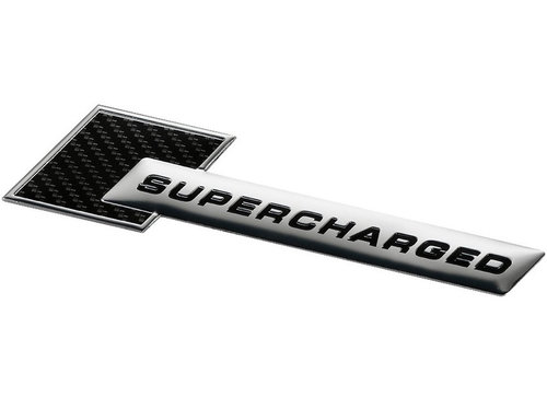 Emblema Supercharged Negru TCT-4598