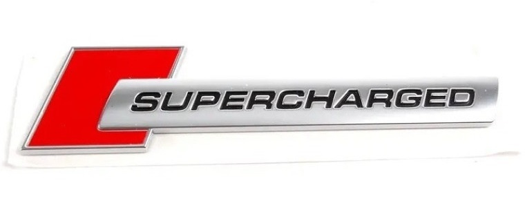 Emblema Supercharged Rosu / Crom 150923-25