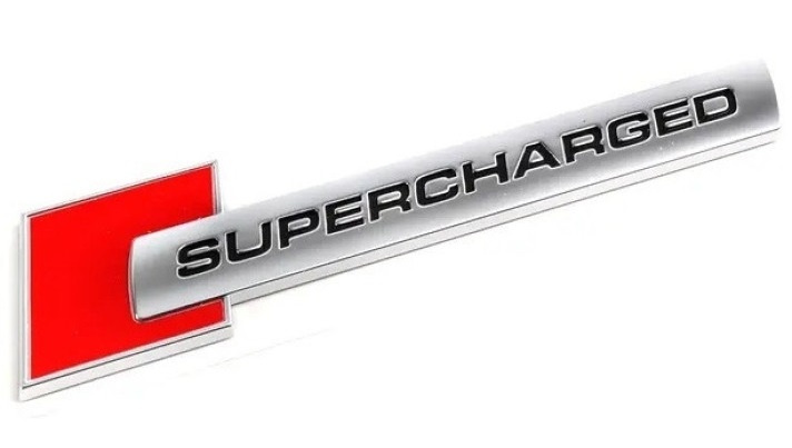 Emblema Supercharged Rosu / Crom 150923-25