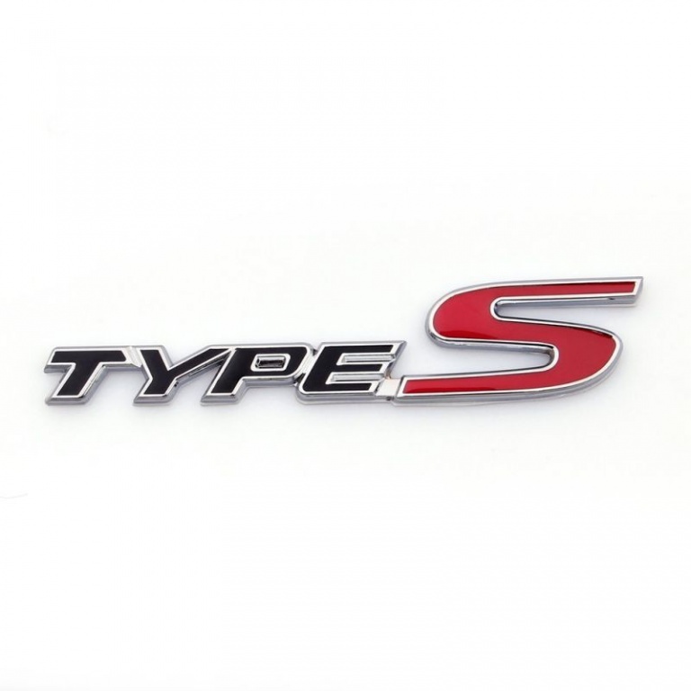 Emblema Type S Negru Rosu
