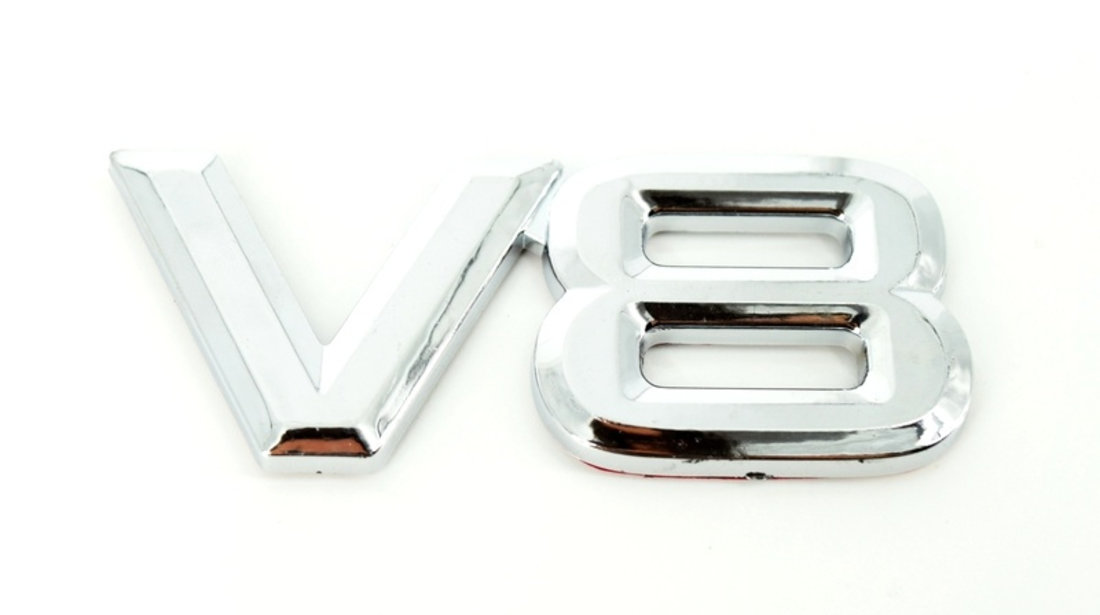 Emblema V8 Crom