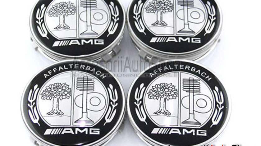 Embleme roti jante Capacele Mercede AMG DESIGN Black White