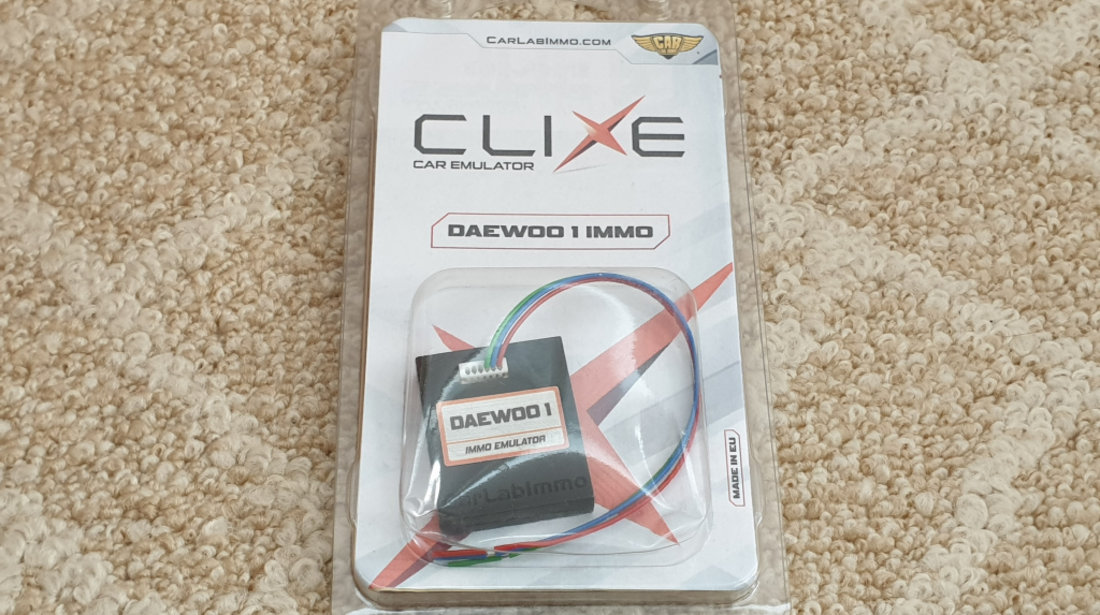 Emulator Clixe Daewoo 1 - IMMO OFF white-red, blue socket Motorola HC11F1